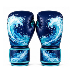 ถุงมือชกมวยออกแบบพิเศษสำหรับมืออาชีพ ถุงมือชกมวยหนังคุณภาพสูง ทนทาน - Product Image 2