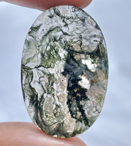 Cabujones de Ágata Musgosa Natural de Alta Calidad, Mezcla de Formas y Tamaños, Lote al Por Mayor, Precio Más Bajo, Ágata Suelta para Joyería - Product Image 1