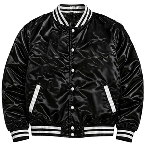 Custom ZPB Satin Bomber Varsity <b>Jacket</b> High Quality Breathable Eco-Friendly Lightweight Unisex Sorority Apparel OEM Manufacturer - Product Image 1