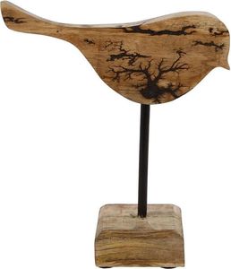 Sculpture d'oiseau en bois très vendue sur base en bois, ornement décoratif pour table, étagère, maison, idée cadeau artisanal pour salon, en vente - Product Image 1