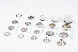 15mm 4 Part Metal Snap <strong>Button</strong> for Sewing Clothing <strong>Closure</strong> - Product Image 2