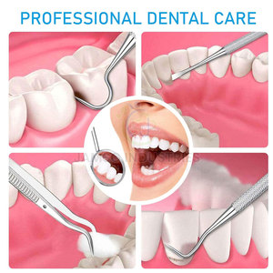 Kit de Herramientas de Cuidado Bucal Premium con Instrumentos Dentales de Acero Inoxidable para una Limpieza e Higiene Profesional - Product Image 6