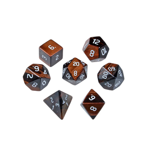 Dados de piedra de alta calidad, ojo de tigre rojo, cristal natural, piedras preciosas curativas de reiki, dados de piedra grabados personalizados, cristal vikingo. - Product Image 6