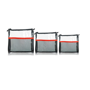 Elegant Ladies Stylish Plastic Pouch Bag with Zipper Closure Reusable Durable Customizable for Makeup <b>Small</b> Essentials - Product Image 3