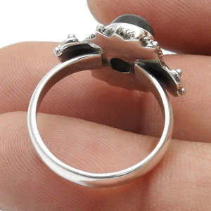 Anillo de plata de ley 925 maciza con piedra de labradorita, joyería artesanal de estilo bohemio disponible a precio de mayoreo. - Product Image 5