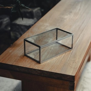 Caja de almacenamiento de vidrio personalizada con marco de metal para organizadores de joyas y uso de almacenamiento - Product Image 6