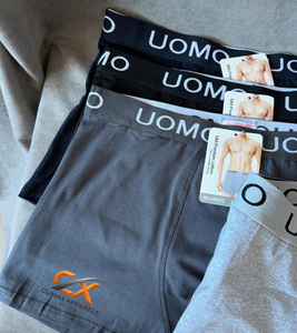 Seamless Cotton <b>Boxer</b> Briefs Men's <b>Custom</b> Private Label Logo Breathable Underwear Factory Price OEM ODM Bulk Manufacturer - Product Image 3