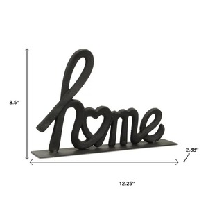 Décoration de table rustique en fer forgé faite à la main, sculpture métallique artistique pour salon, thème Amour - Product Image 6
