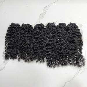 Birman Bouclés Double Dessiné 100% Extensions de Cheveux Humains Pas de Cuticule Chimique Aligné Tissage Cheveux Prix de Gros pour les Femmes Noires - Product Image 3