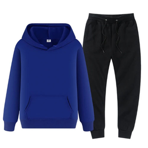Survêtements décontractés à capuche en coton 100% respirant, poids moyen, grande taille, avec logo personnalisé, pour le streetwear, manches longues, jogging - Product Image 3