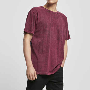 Best Outdoor Wear Street Style ACID Wash T Shirts For Men Wholesale 100% Custom Dtg Heavyweight Men Acid WashT-Shirts - Product Image 5