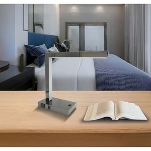 Lámpara de Escritorio LED Moderna con USB y Enchufe, Iluminación Práctica y Elegante para el Espacio de Trabajo - Product Image 1