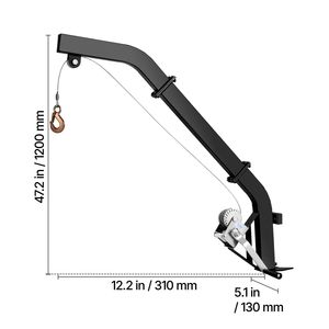 Treuil de levage robuste pour cerfs avec sangle à cliquet, capacité de charge de 353 lb, monté sur arbre, accessoire de chasse pour gibier - Product Image 2