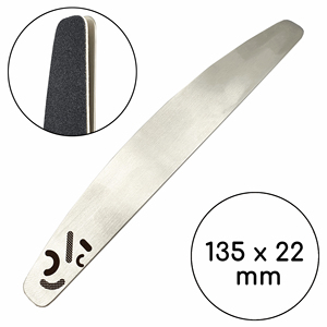 Limes à ongles jetables légères en acrylique en forme de demi-lune 135*22 mm double face avec papiers abrasifs amovibles - Product Image 1