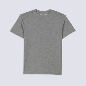 T-shirt décontracté pour homme en jersey 100% coton, tricoté, teint uni, col rond, coupe classique, léger, idéal pour l'été, vente en gros - Product Image 3