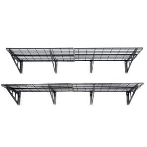 Lot de 2 étagères murales flottantes noires 2x6 pieds (24 pouces x 72 pouces) pour rangement de garage et organisation - Product Image 5