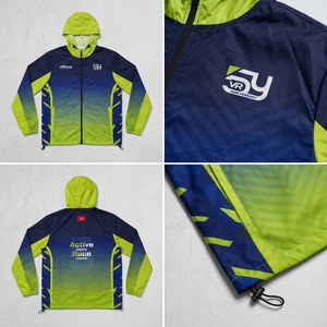 Veste coupe-vent personnalisée pour l'extérieur, respirante et légère, vêtements de sport, commande en gros, veste coupe-vent personnalisée pour le sport en plein air - Product Image 3