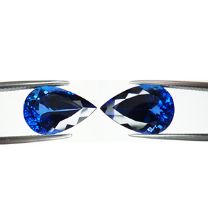 Par de Tanzanitas Facetadas en Forma de Pera, Calidad 3A, Calidad Premium, Aprox. Piedras Preciosas Azules de 14 Quilates para la Elaboración de Joyería Fina por PDM Gems - Product Image 4