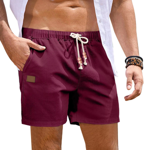 Mens Active Performance <b>Woolen</b> 100% Cotton Breathable Solid Digital Printing Lightweight Quick-Dry Workout Shorts OEM Service - Product Image 1