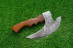 Cortador de Pizza Estilo Vikingo de Alta Calidad, Acero con Alto Contenido de Carbono, Mango de Madera Negra, Hecho a Mano, Regalo de Cocina, Garantía de 3 Años para Él y Ella - Product Image 6
