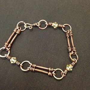 Handmade Adjustable <b>Copper</b> <b>Bracelet</b> With Classic Engraved Design For Traditional Fashion Jewelry Accessories Collection - Product Image 1