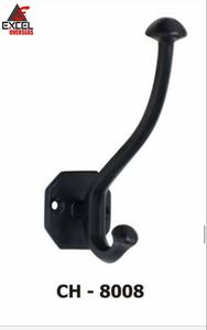 Porte-manteau et porte-chapeau en fonte, design standard, installation sur porte, prix de gros - Product Image 2