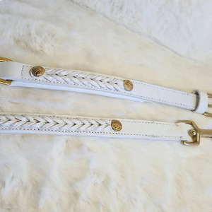 Genuine Leather <b>Braided</b> Dogs pet Collars offering durability comfort and premium pet fashion <b>accessories</b> for sale - Product Image 2