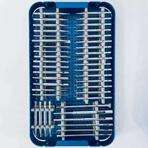 Kit d'instruments chirurgicaux pour traumatismes orthopédiques avec pinces de maintien osseux, plaques, vis, forets, tarauds et instruments pour petits fragments par Dentavex - Product Image 3