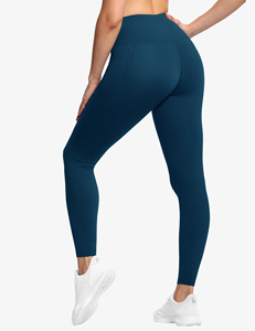 Leggings taille haute en coton extensible respirant, nouvelle collection 2026, haute qualité, design tendance pour femme - Product Image 5