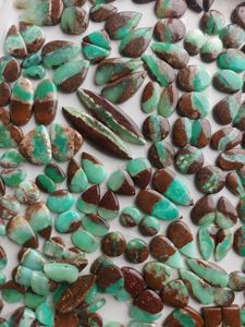 Crisoprasa Verde Natural, Corte Ovalado, Cabujón, Gema Ecológica para Joyería, 15-25mm - Product Image 4