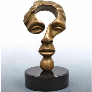 Sculpture abstraite en laiton et aluminium, art décoratif en métal, statue décorative, figurine en métal pour hôtel, décoration de table à domicile - Product Image 5