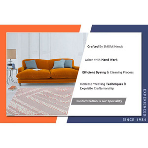 Alfombra de lana antideslizante de lujo más vendida, Alfombra de yute bordada a mano para interiores y exteriores, alta calidad para sala de estar - Product Image 6