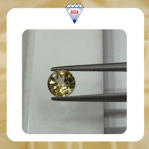 Topaze impériale naturelle de qualité gemme, taille brillant ronde, 1,80 carat, pierre précieuse en vrac, 7,50 mm, qualité AAA, Madagascar, vente en gros, qualité supérieure - Product Image 2