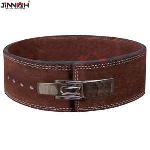 Ceinture de musculation en cuir réglable et robuste avec boucle à levier pour entraînement de force et sécurité - Product Image 2