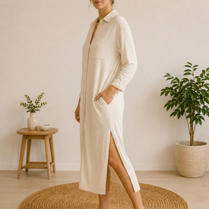Ensemble de vêtements de détente pour femmes écologiques en polyester et rayonne, doux, respirant, confortable, décontracté, pour la maison - Product Image 3