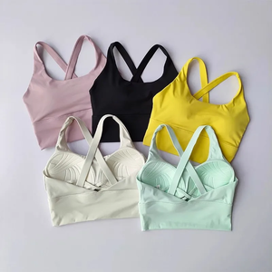 Sujetador deportivo de yoga para mujer, con absorción de impactos, para verano, fitness, con efecto push-up, transpirable y cómodo - Product Image 3