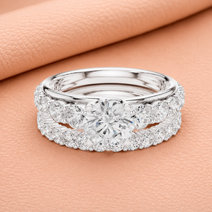 Premium Oval Cut Lab Grown Diamond Bridal <b>Ring</b> <b>Set</b> 14K Solid <b>Gold</b> Yellow/White/Rose <b>Gold</b> Wedding Engagement <b>Ring</b> for Women - Product Image 1