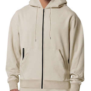 Sudaderas con capucha pesadas con cremallera para hombre, cremallera bidireccional, sudaderas lisas extragrandes, sudadera con capucha personalizada con cremallera - Product Image 5