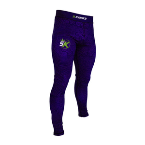 5KINGZ SPORTS Latest Style <b>Men's</b> Compression Spats Breathable Anti-Bacterial Elastic Waist Full Length Comfortable Yoga Wear - Product Image 1