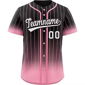 Maillot de baseball professionnel à séchage rapide, uniforme de sport d'équipe, logo personnalisé, fabricant OEM - Product Image 3