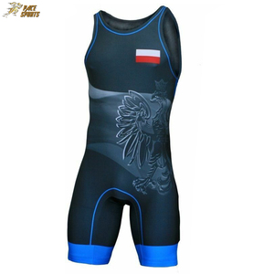 เสื้อกล้ามกีฬา PACE SPORTS สำหรับผู้ชาย แบบซับลิเมชั่น สำหรับนักมวยปล้ำ ผ้าฝ้ายแท้ 100% แห้งเร็ว ทรงสปอร์ต คอกลม - Product Image 1