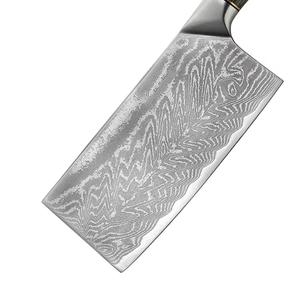 Cuchillo de Cocina Artesanal Ecológico de Damasco, Forjado a Mano, con Revestimiento Antiadherente, Apto para Lavavajillas, Mango de Madera - Product Image 2
