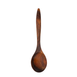 Cuchara de servir de madera con mango largo, utensilio de cocina ecológico, cuchara para comer - Product Image 3