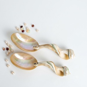 Cuchara de Concha Marina Inspirada en el Océano, Utensilio Único de Concha para Cenas Costeras y Tiendas de Regalos - Product Image 2