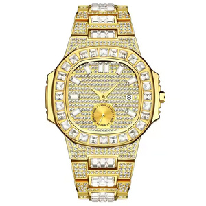Reloj de Diamantes Moissanite Galaxy Shine para Hombre, Elegante, con Cristales, Analógico de Cuarzo, Moderno, de Lujo, de Primera Calidad - Product Image 1