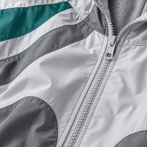 Custom Men's 100% Polyester <b>Tracksuit</b> <b>Retro</b> Color Block Windbreaker Jacket Pants Set Lightweight Streetwear 2 Piece Custom Logo - Product Image 4
