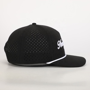 Oem Wholesale Custom Embroidery 5 Panel Sports Gorras Laser Cut Hole Golf <b>Hat</b> Oem High Quality Polyester Waterproof Baseball <b>Cap</b> - Product Image 6