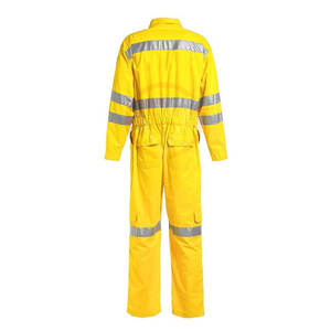 Combinaison de travail 100% coton FR, réfléchissante, antistatique, avec fermeture éclair, pour l'hiver et l'été - Product Image 3