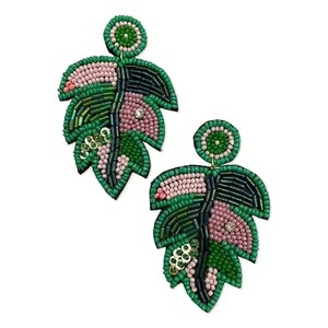 Halloween Beaded "BOO" Earrings <b>Seed</b> Bead Earrings Butterfly Pearl <b>Seed</b> Bead Fine Jewelry Accessories - Product Image 2