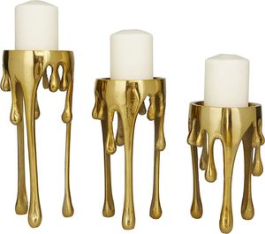 Candelabro de Metal Dorado Premium, Centro de Mesa Artístico para Hogares de Lujo, Celebraciones Festivas y Decoración de Interiores - Product Image 3
